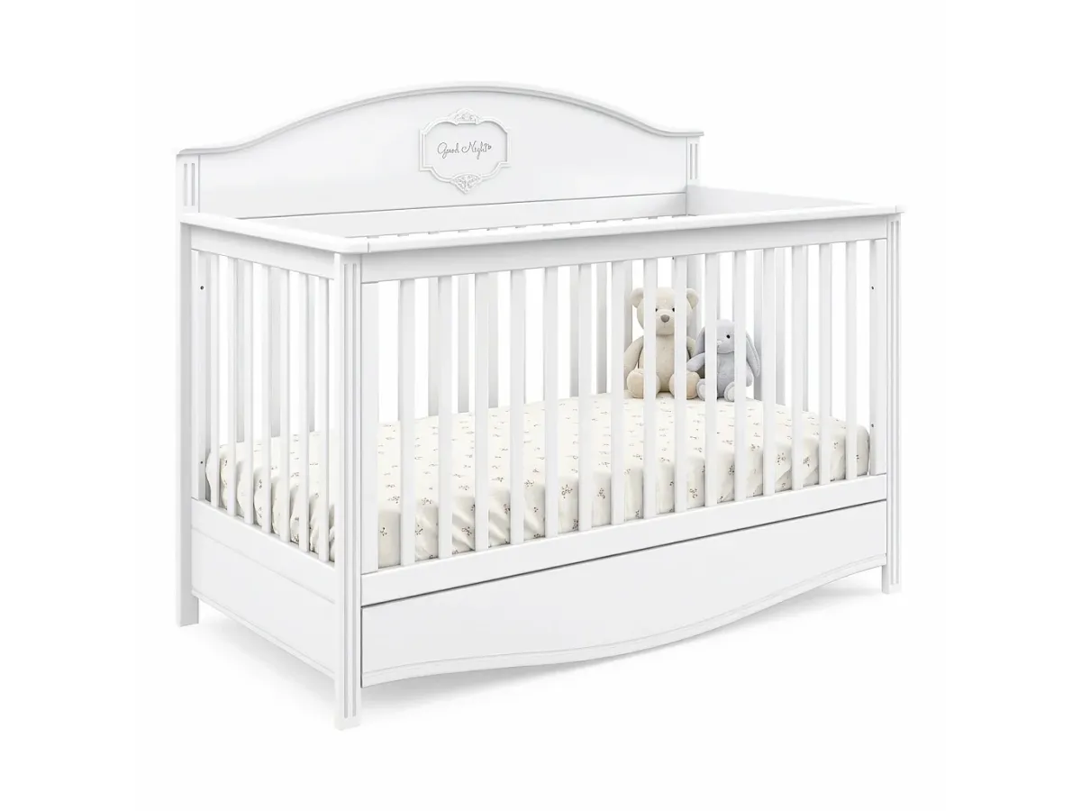 Найкраще ліжечко для новонароджених в Україні — Bellamy Good Night White 140×70