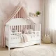 Детская кроватка Bellamy Good Night White 140х70 см — трансформер для новорожденного (0–5 лет)