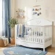 Детская кроватка Bellamy Good Night White 140х70 см — трансформер для новорожденного (0–5 лет)