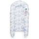 Матрас – кокон для новорожденного DockaTot DELUXE+ (0-8 месяцев), Toile De Jouy Dusty Blue, арт. EU003, Limited Edition