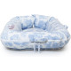 Матрас – кокон для новорожденного DockaTot DELUXE+ (0-8 месяцев), Toile De Jouy Dusty Blue, арт. EU003, Limited Edition