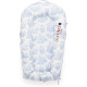 Матрас – кокон для новорожденного DockaTot DELUXE+ (0-8 месяцев), Toile De Jouy Dusty Blue, арт. EU003 | Купить в KIOSK для МАМ, Киев