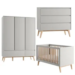 Комплект детской мебели Pinio Swing Grey 140х70, 3 в 1 — со скидкой 7%