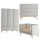 Комплект детской мебели Pinio Swing Grey 140х70, 3 в 1 — со скидкой 15% | Дитячі меблі Pinio в Україні