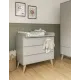 Комод Pinio Swing Grey в детскую комнату. серый (дополнительная комплектация - накладной пеленатор)