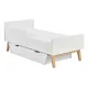 Дитяче ліжечко Pinio Swing White 140x70 см для новонародженого, трансформер, від 0 до 5 років