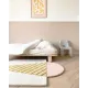 Килим у вигляді морозива для дитячої кімнати Maison Deux, вовна натуральна 100×155 см, арт. 3851ICR