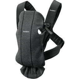 BabyBjorn - Рюкзак-кенгуру Baby Carrier 3D Jersey, Charcoal Grey (чорно-сірий), арт. 7317680210760