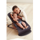 Кресло-шезлонг BabyBjorn Bouncer Balance Soft Cotton, Black/Dark gray (черный/темно-серый) + Игрушка Googly Eyes, арт. 7317686050018