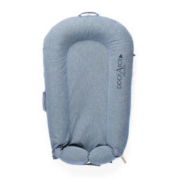 Матрас – кокон для новорожденного DockaTot DELUXE+ (0-8 месяцев), INDIGO CHAMBRAY, арт. 10394