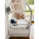 Дитяче ліжко-будиночок Dream Nest Snow 160x80 см із двома захисними бортиками (ліжко Монтессорі)