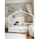 Дитяче ліжко-будиночок Dream Nest Snow 160x80 см із двома захисними бортиками (ліжко Монтессорі)