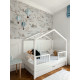 Дитяче ліжко-будиночок Dream Nest Snow 160x80 см із двома захисними бортиками (ліжко Монтессорі)