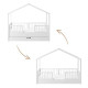 Дитяче ліжко-будиночок Dream Nest Snow 160x80 см із двома захисними бортиками (ліжко Монтессорі)