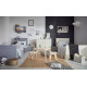 Подростковая кровать Bellamy Ines Grey 200x90 см с выдвижным ящиком для белья, серый, (от 5 лет)