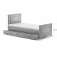 Комплект дитячих меблів Bellamy Ines Grey (ліжко 200х90 + шафа), сірий, зі знижкою 7%
