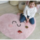 Килим бавовняний Happy Heart, Mr Wonderful 90x105 см, Lorena Canals, C-MW-HEART