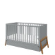 Кроватка Bellamy Lotta Grey 140x70, трансформер, с бельевым ящиком, арт. LOSZLO70 | Дитячі меблі Bellamy в Україні