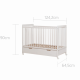 Ліжечко на коліщатках Bellamy NEO 120x60 см (0-3 роки) | Ліжечко на коліщатках 2