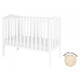 Кроватка Wave Bianco Bellamy 120х60 см c автостенкой (0-3 лет) | Дитячі меблі Bellamy в Україні