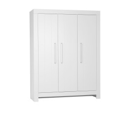Шкаф для одежды Pinio Calmo White широкий 3-х дверный