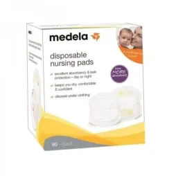 Одноразові прокладки в бюстгальтері Medela, Disposable Nursing Pads, 60 шт. (008.0323)