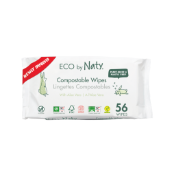 Органічні серветки Eco by Naty з алоє 56 шт, з народження