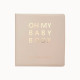 Книга альбом Oh My Baby Book для дівчинки бежевий (українська мова) New Design | Подарунок для новонародженого