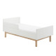 Защитный бортик для детских кроваток Miloo White 120x60, 140x70, 200x90 и 200x120 см, арт. 045-501-310
