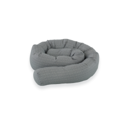 Захисний бортик валик Dots Grey 180 см в дитяче ліжечко, Traumeland (Австрія), арт. T043001
