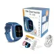 Дитячий смарт-годинник-телефон ZAZU Fun Smart Watch 4G/GPS для відстеження дитини з відеодзвінком, синій, ZA-WATCH-01