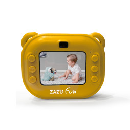 Дитячий фотоапарат ZAZU з миттєвим друком, цифрова камера, жовта (ZA-INSTANTCAMERA-01)