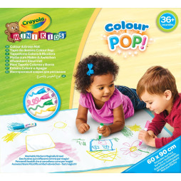 Mini Kids Багаторазовий килимок для малювання з фломастерами Crayola, арт. 81-8132