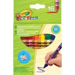Mini Kids Набір трикутної воскової крейди для малюків, 16 шт Crayola, арт. 52-016T