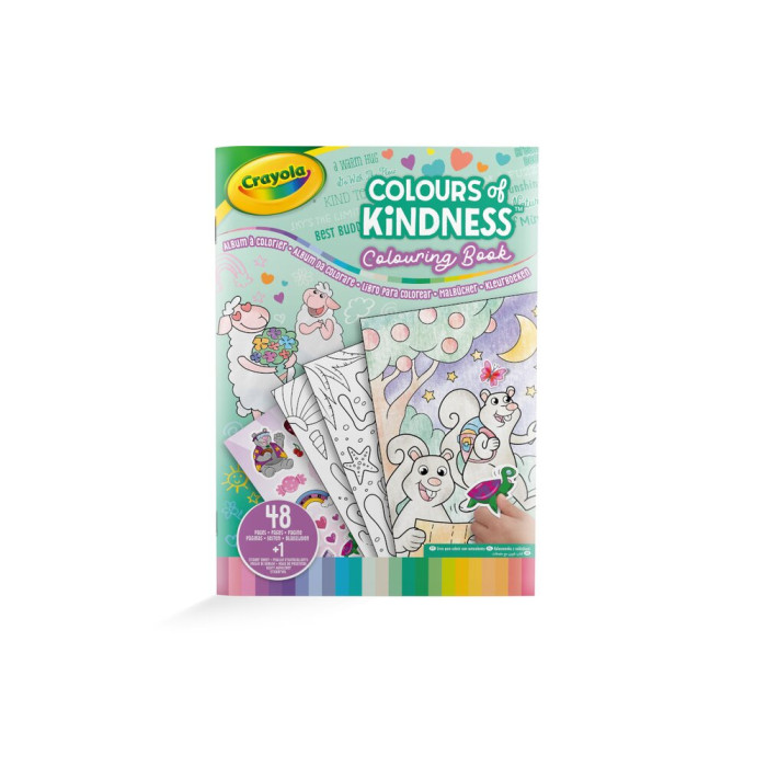 Розмальовка Color Of Kindness 48 сторінок та 1 сторінка наліпок Crayola, арт. 25-2737G | Дитячі іграшки Crayola в Україні