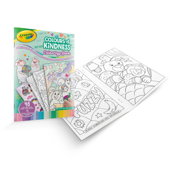 Розмальовка Color Of Kindness 48 сторінок та 1 сторінка наліпок Crayola, арт. 25-2737G