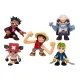 ONE PIECE Набір ігрових фігурок (з артикуляцією, 5 шт в наборі), 63338