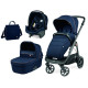 Коляска 3в1 Peg-Perego Veloce Blue Shine SL з підставкою до люльки, синя, PACK-VEL31SL000017 | Peg-Perego в Україні