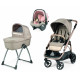 Коляска 3в1 Peg-Perego Veloce Mon Amour Belvedere SLK з підставкою до люльки, розове золото, PACK-VEL31SLK00111 | Peg-Perego в Україні