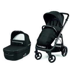 Коляска 2в1 Peg-Perego Veloce True Black, чорна, PACK-VEL8100000018