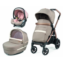 Коляска 3в1 Peg-Perego Book Mon Amour Lounge, розове золото, PACK-BOOK31LG00011