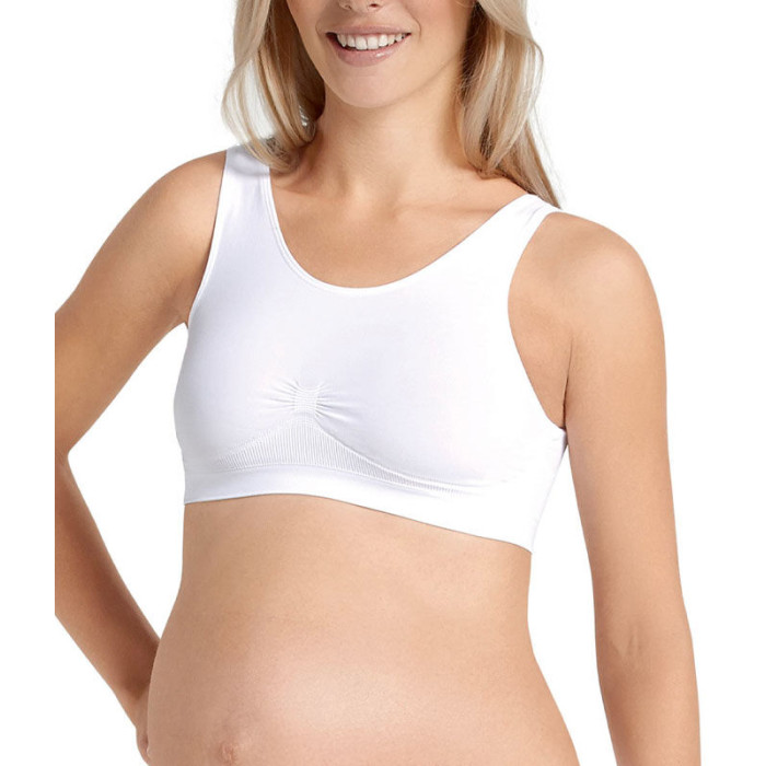 5100 • топ безшовний для вагітності з тонкими чашками, без кісточок • білий, Seamless, L, 006, Anita Maternity (Німеччина)