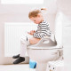 Сидіння для унітазу Pro Seat BabyGo, біло-сіре, 9002