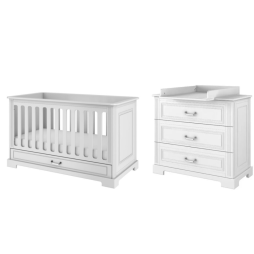 Комплект детской мебели Bellamy Ines White 140х70, 2 в 1 — со скидкой 7%