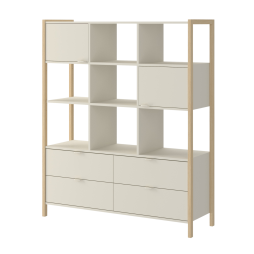 Широкий книжный шкаф Bellamy Versa Wide, цвет Latte