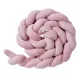 Захисний велюровий борт бампер-коса в ліжечко Bellamy Dusty Pink для ліжечок 60x120/70x140 см | Купити у Києві в KIOSK для МАМ