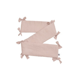 Защитный бортик бампер в кроватку Bellamy Dusty Pink для кроваток 60x120/70x140 см