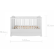Дитяче ліжечко Bellamy Royal Latte 140x70 см для новонародженого, від 0 до 5 років