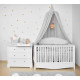 Простирадло лляне на резинці Bellamy Stone Grey, для дитячого ліжечка 60x120 см, для новонародженого (0-3 років)