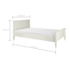 Підліткове ліжко Bellamy Ines White 120x200 см | Підліткові меблі | 1